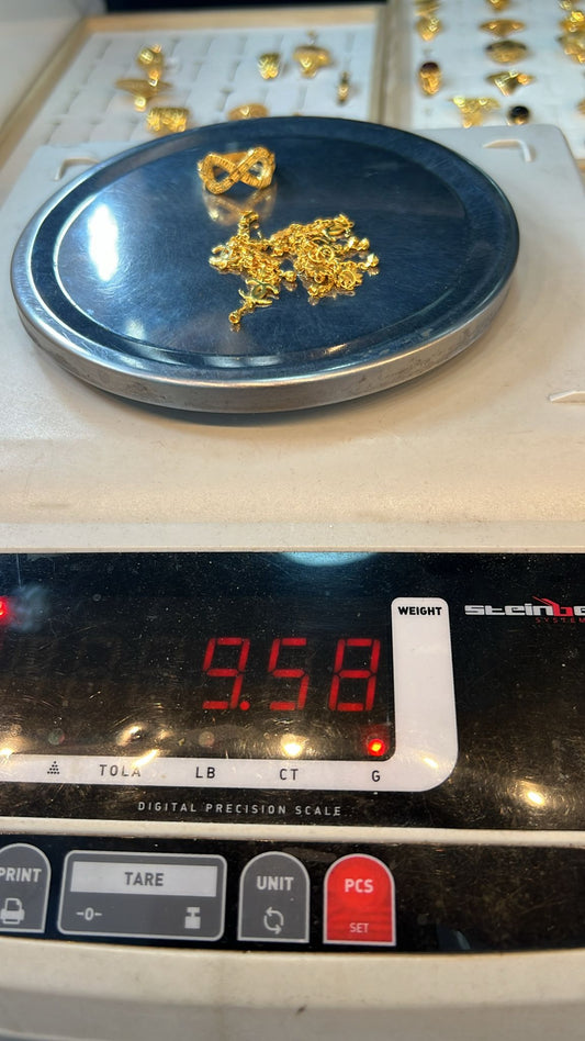 Infinity ring and bracelet