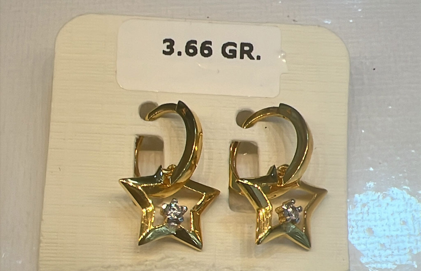 Falling star earrings